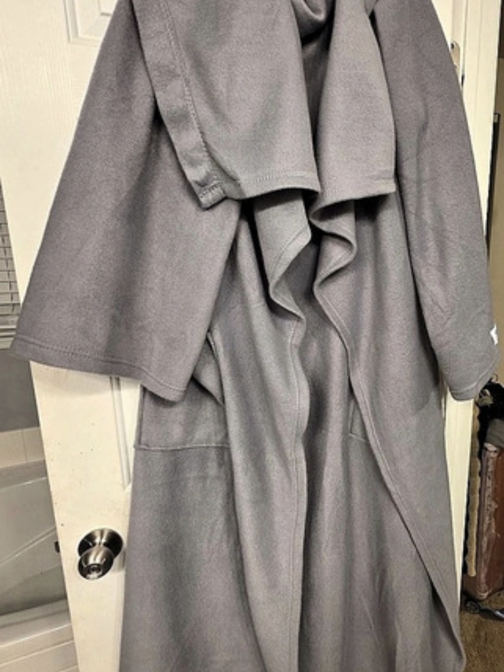 Snugzie Gray Hooded Cape